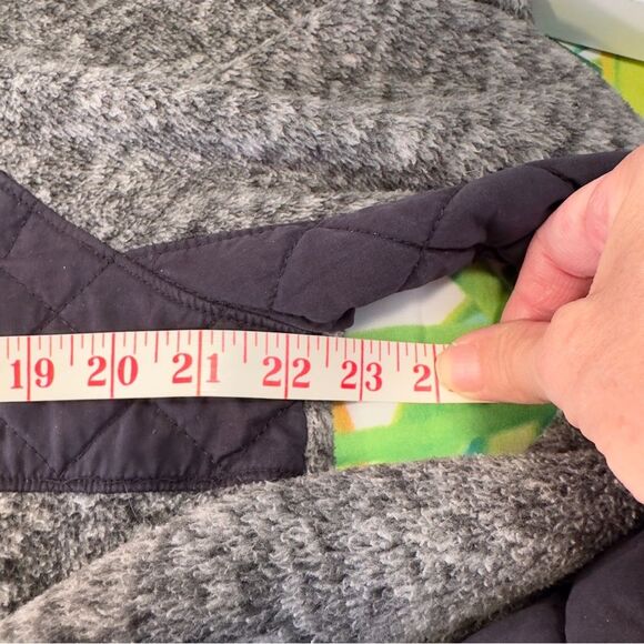 Abercrombie & Fitch fleece quilted pullover snap sweatshirt - Picture 9 of 10